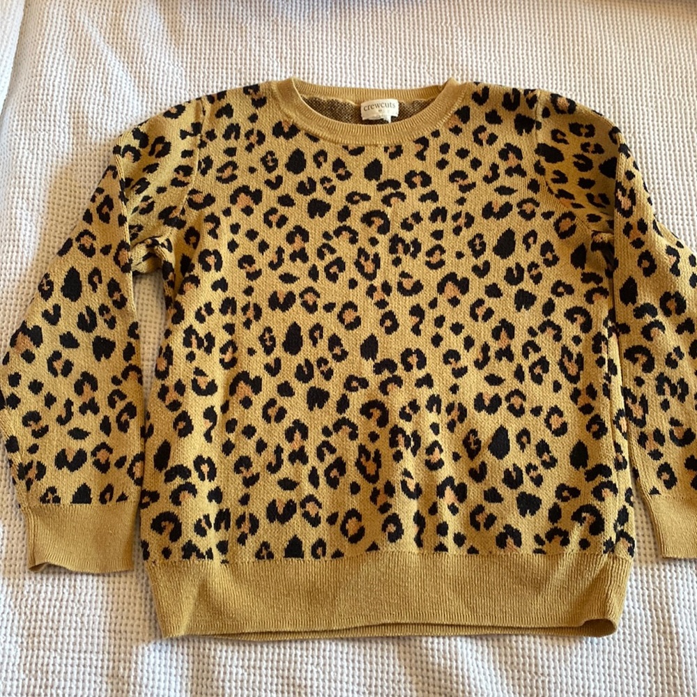 Crewcuts leopard print sweater